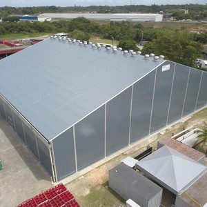 Galpão de lona para armazém de produtos